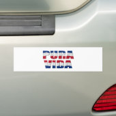 Costa Rica flag "Pura Vida" Bumper Sticker (On Car)