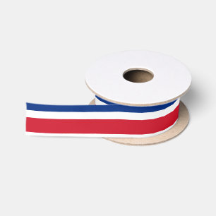 Costa Rica Flag Satin Ribbon