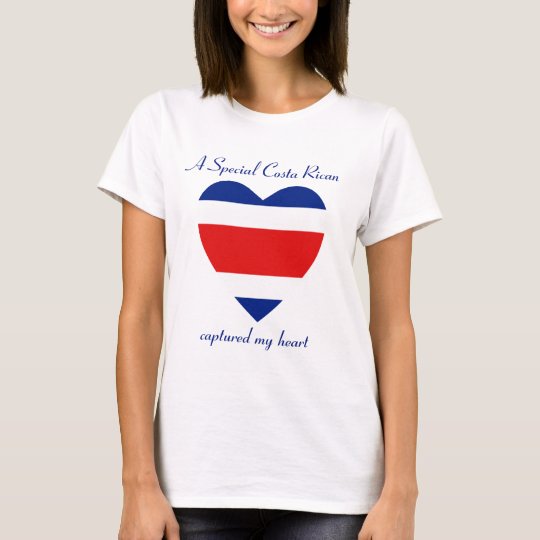 Costa Rica Flag Sweetheart T-Shirt