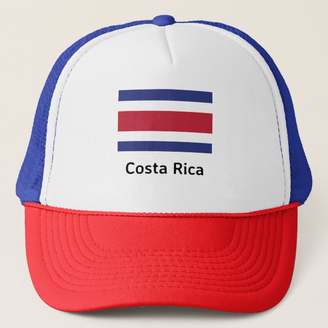 Costa Rica Flag Trucker Hat (Front)