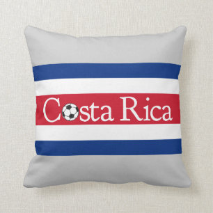 Costa Rica Football Throw Pillow