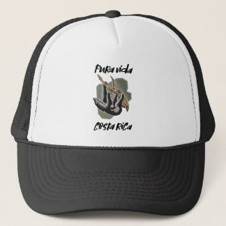 Costa Rica Hanging Sloth Pura Vida Souvenir Trucker Hat