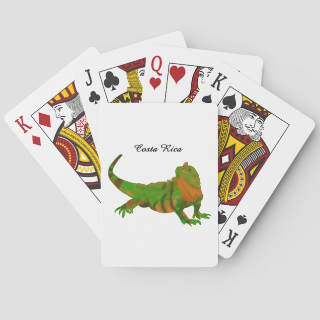 Costa Rica Iguana Playing Cards (Back)