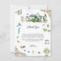 Costa Rica | Illustrated Wedding Thank You