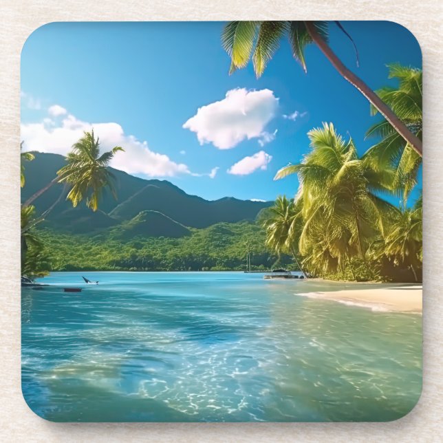 Costa Rica Island Paradise  Coaster (Front)