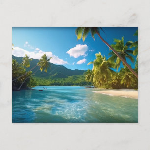 Costa Rica Island Paradise  Postcard
