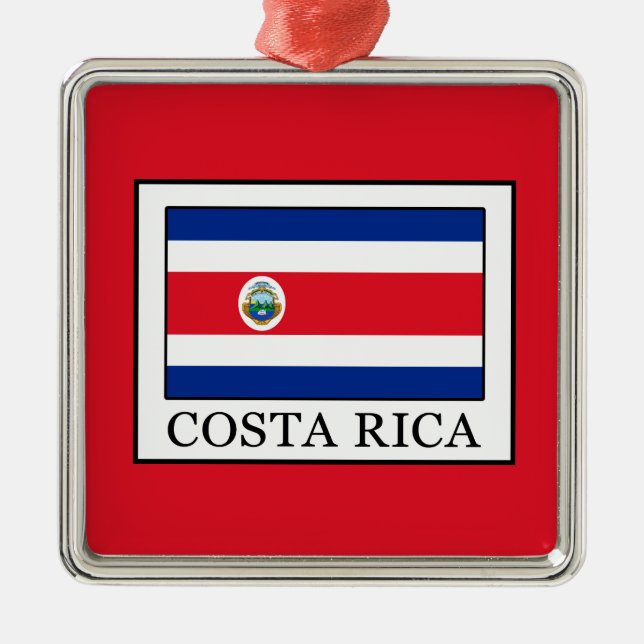 Costa Rica Metal Ornament (Front)