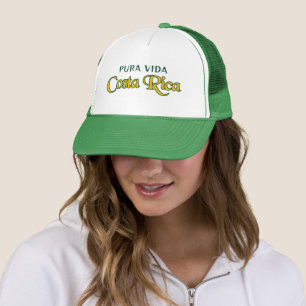 Costa Rica Motto Pura Vida (or your text) Trucker Hat