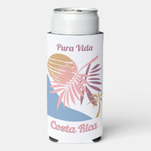 Costa Rica Motto Pura Vida Seltzer Can Cooler