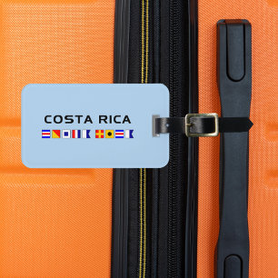Costa Rica Nautical Maritime Sailing Flags Luggage Tag