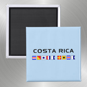 Costa Rica Nautical Maritime Sailing Flags Magnet