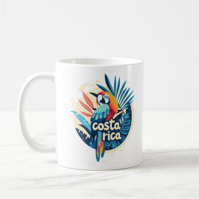 Costa Rica Parrot Coffee Mug (Left)