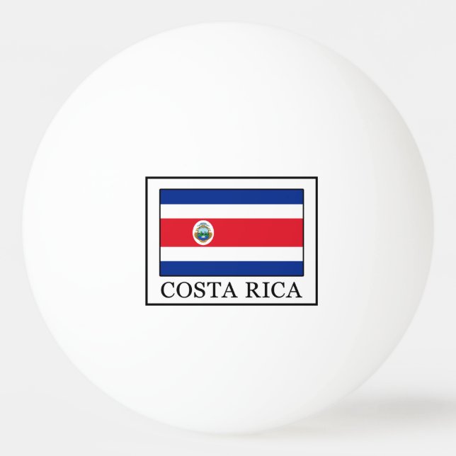 Costa Rica Ping Pong Ball (Front)