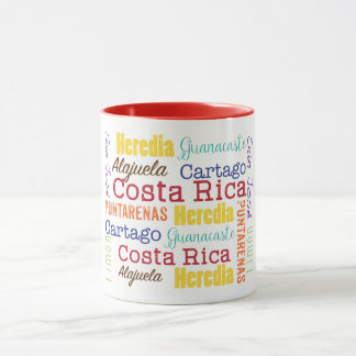 Costa Rica Provinces Coffee Mug