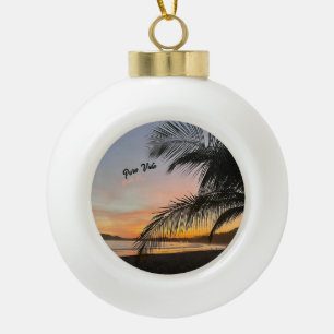 Costa Rica "Pura Vida" Keepsake Christmas Ornament