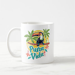 Costa Rica Pura Vida Toucan Café Mug