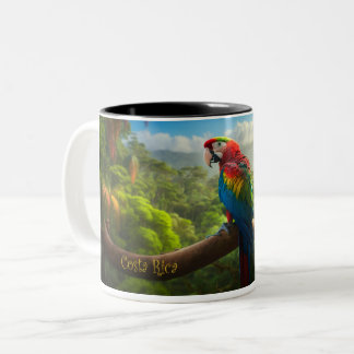 Costa Rica Rainforest - Wild Parrot Coffee Mug
