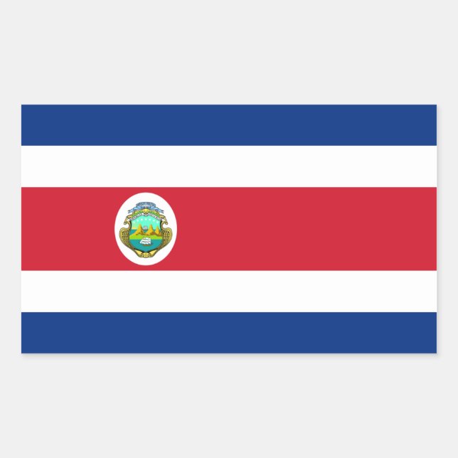 Costa Rica/Rican Flag Sticker (Front)