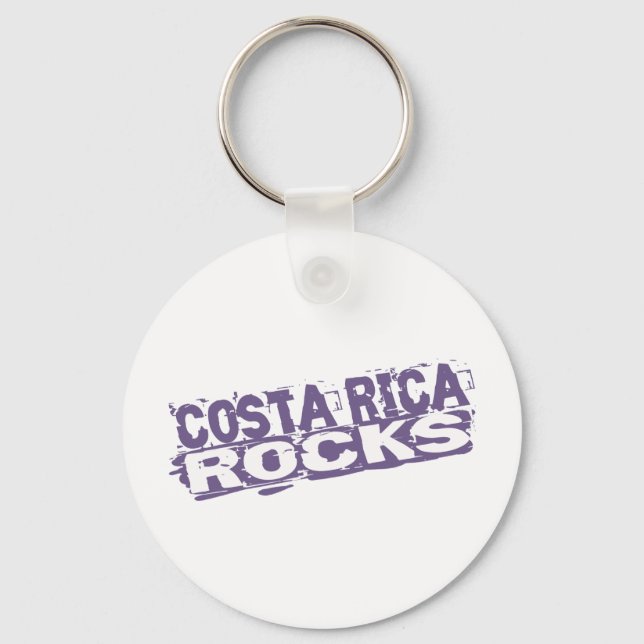 Costa Rica Rocks Keychain (Front)