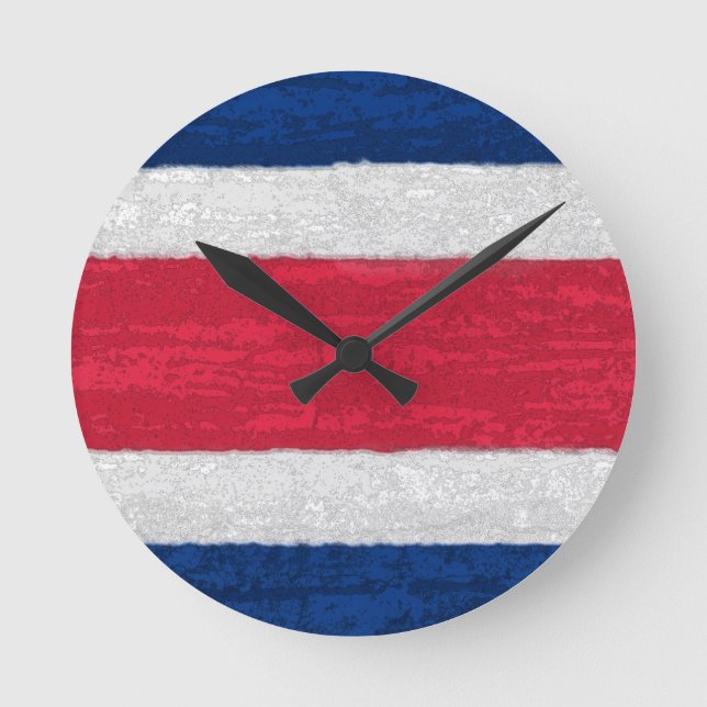 Costa Rica Round Clock (Front)