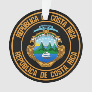 Costa Rica Round Emblem Ornament