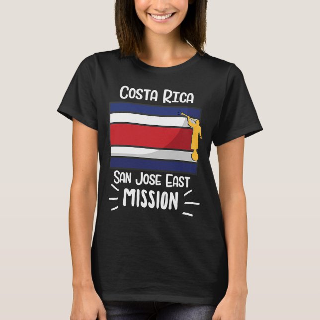 Costa Rica San Jose East Mormon LDS Mission Missio T-Shirt (Front)