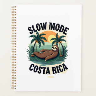 Costa Rica Sloth Vintage Vacation Shirt Planner