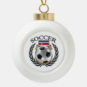 Costa Rica Soccer 2016 Fan Gear Ceramic Ball Christmas Ornament