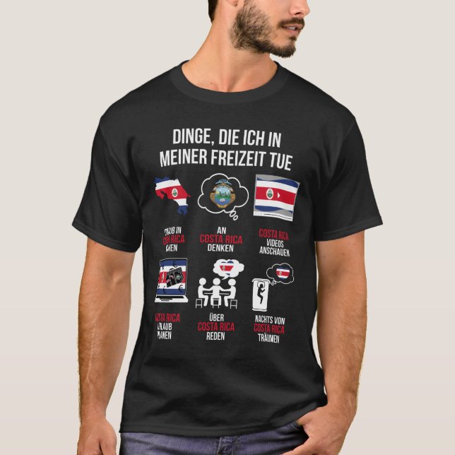 Costa Rica Spruch | Lustiger Spruch Costa Rica T-Shirt (Front)
