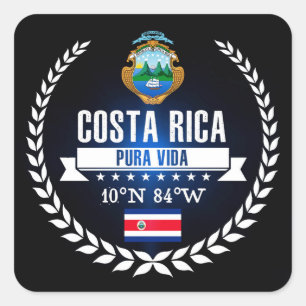 Costa Rica Square Sticker