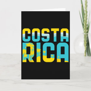 Costa Rica T Shirt Vacation Souvenir Travel Gift Card