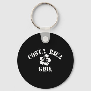 Costa Rica Tattoo Style Keychain