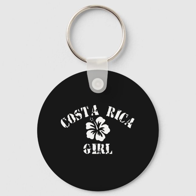 Costa Rica Tattoo Style Keychain (Front)