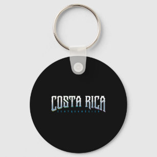Costa Rica Tee - Eco Travel Beach Designer Surfing Keychain
