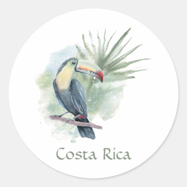 Costa Rica Toucan Sticker (Front)