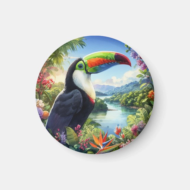 Costa Rica Toucans, Pura Vida Magnet (Front)