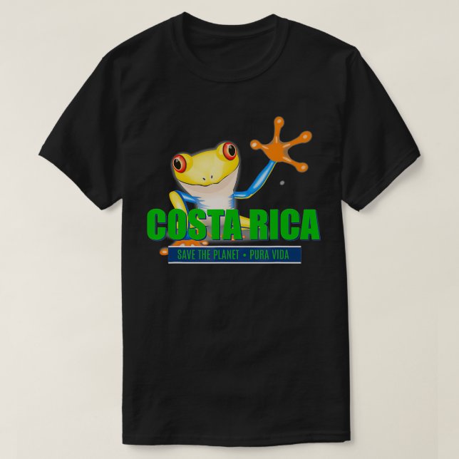 Costa Rica Tree Frog Souvenir  T-Shirt (Design Front)