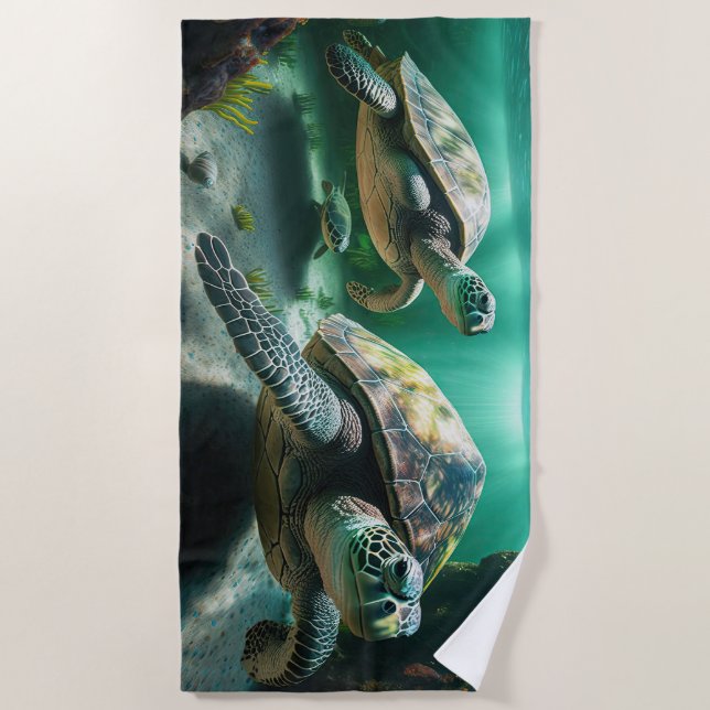 Costa Rica Turtle Towel (Front)