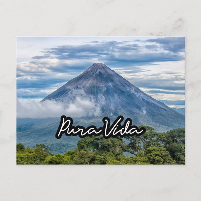Costa Rica Volcano Arenal Souvenir Postcard (Front)