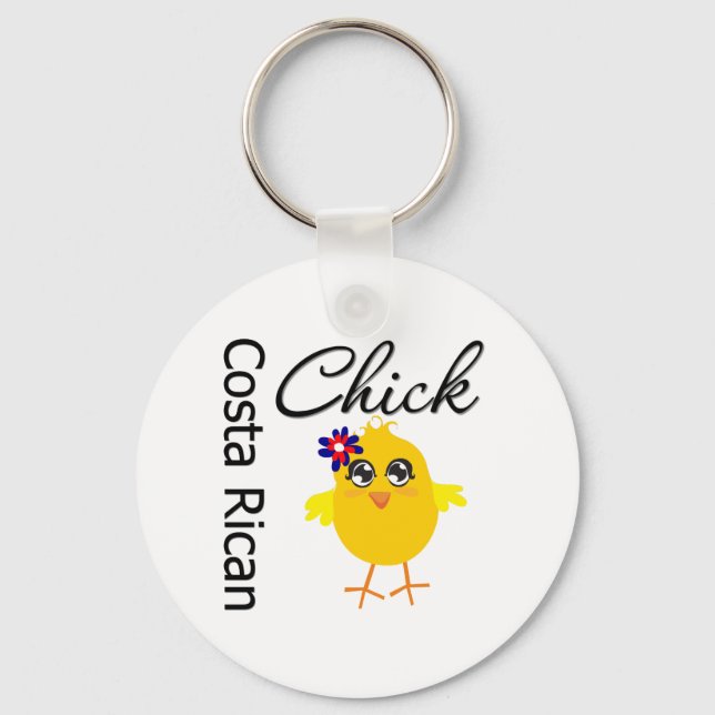 Costa Rican Chick Keychain (Front)