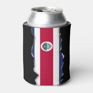 Costa Rican Flag Can Cooler