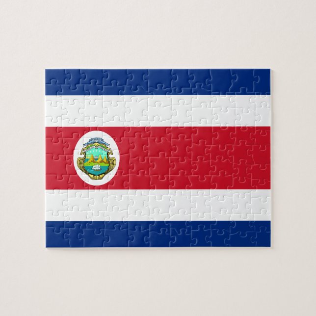 Costa Rican Flag Jigsaw Puzzle (Horizontal)