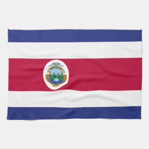 Costa Rican Flag Kitchen Towel