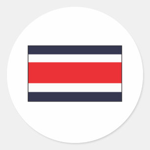 Costa Rican Flag T-shirts and Gifts Classic Round Sticker