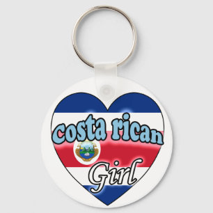 Costa Rican Girl Keychain