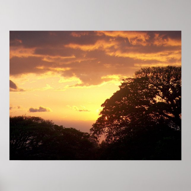 Costa Rican Sunset II Poster (Front)