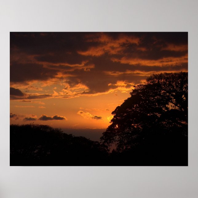 Costa Rican Sunset III Poster (Front)