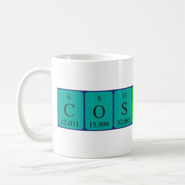 Costantino nom de table périodique mug (Gauche)