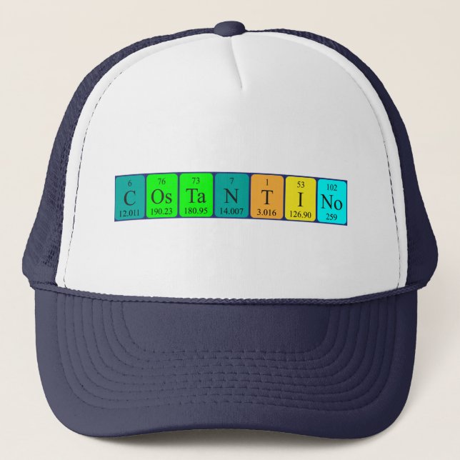 Costantino periodic table name hat (Front)