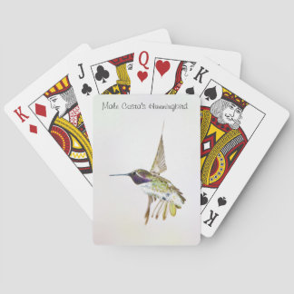 Costa's Hummingbird Playing Cards